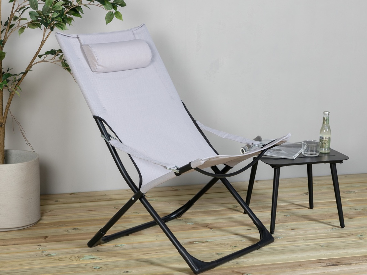 Scaun de exterior Dallas 800 (Gri + Negru)