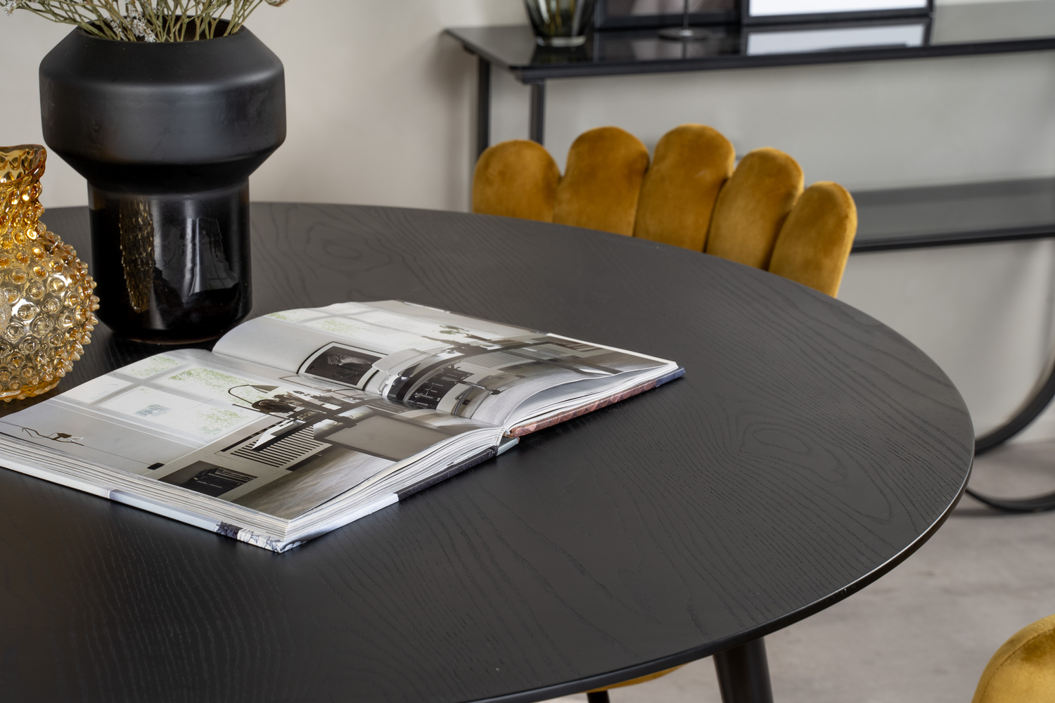 Set de mese Dallas 1177 (Galben + Negru)