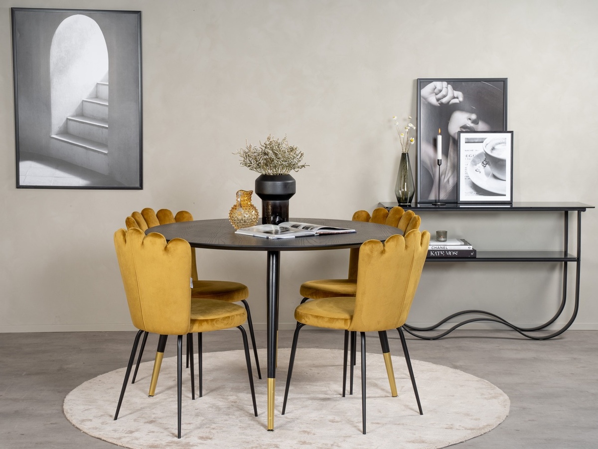 Set de mese Dallas 1177 (Galben + Negru)