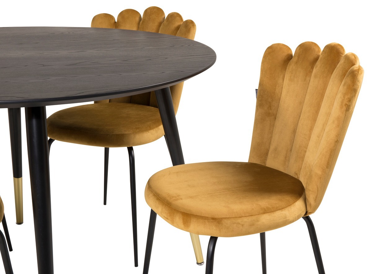 Set de mese Dallas 1177 (Galben + Negru)