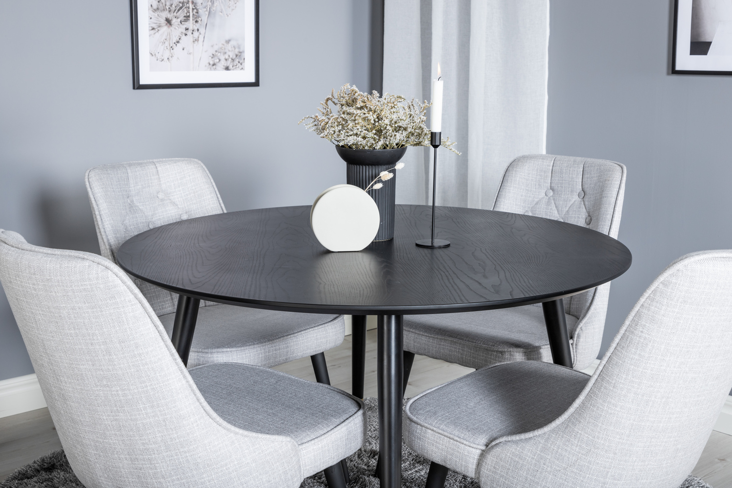 Set de mese Dallas 1178 (Gri + Negru)