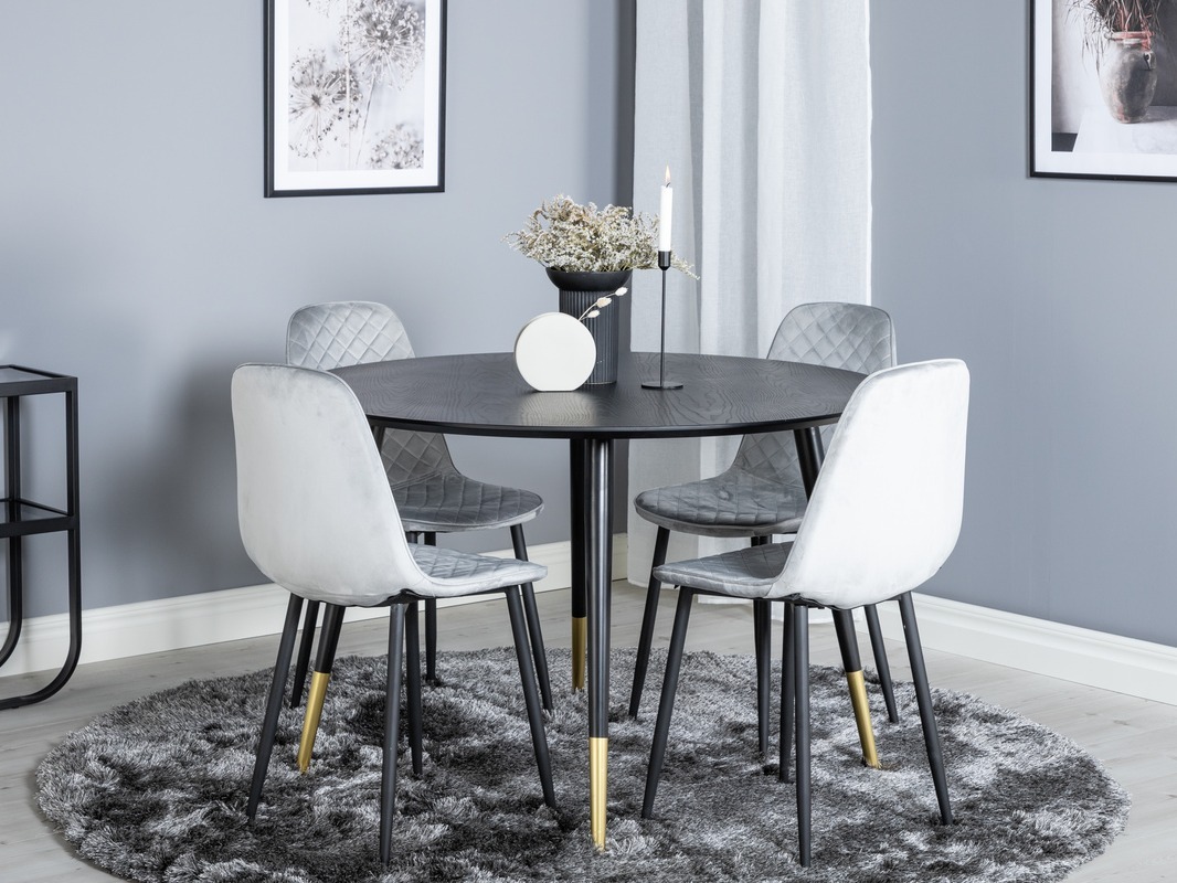 Set de mese Dallas 1183 (Gri + Negru)