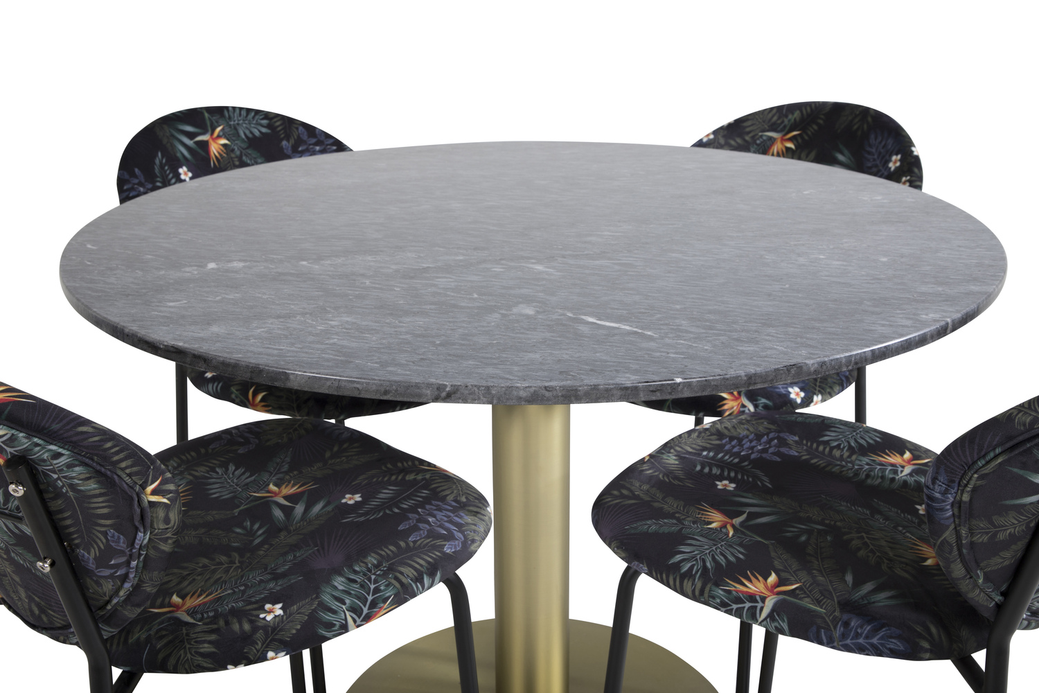 Set de mese Dallas 1209 (Model floral + Negru)