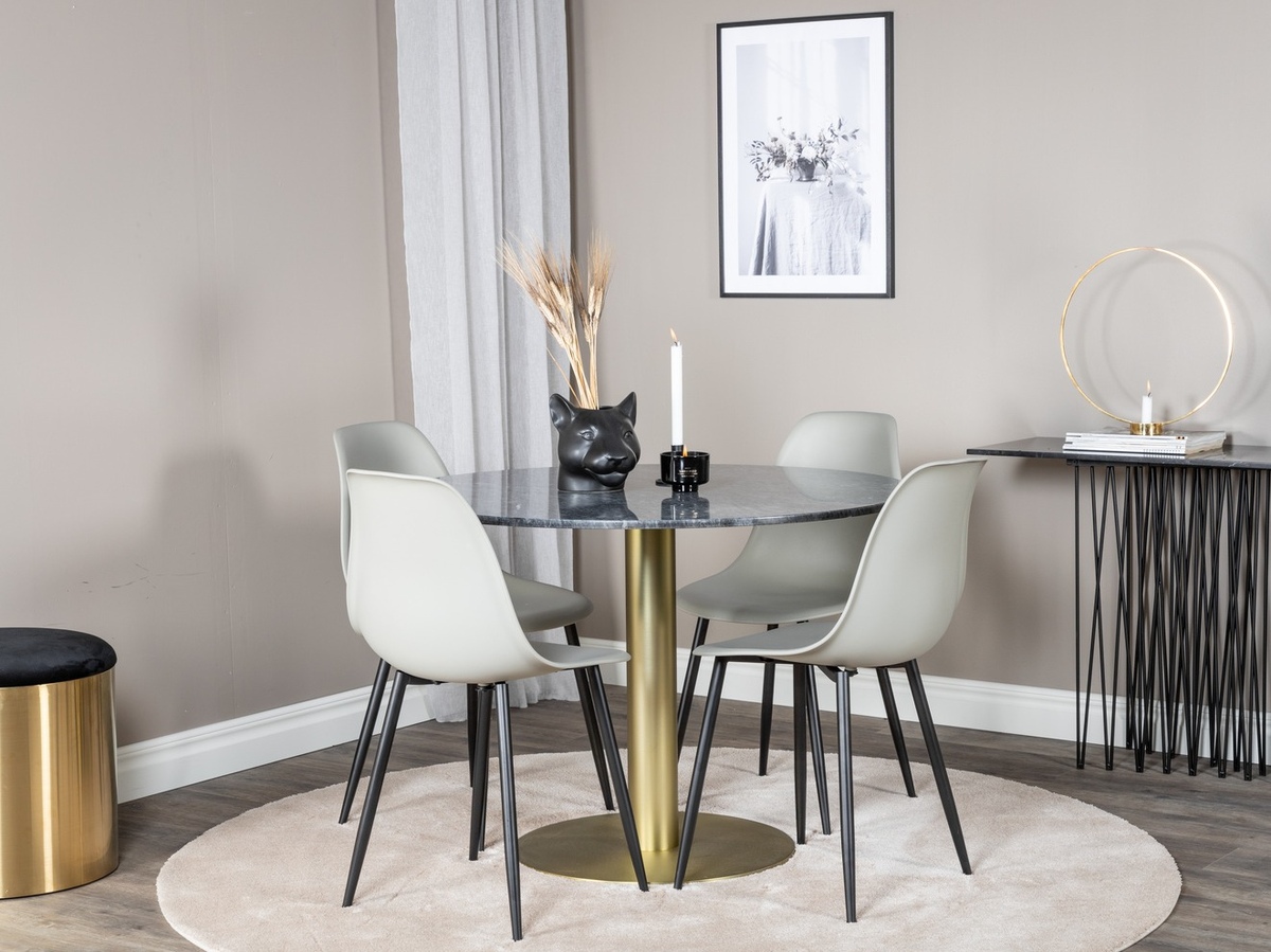 Set de mese Dallas 1214 (Gri + Negru)