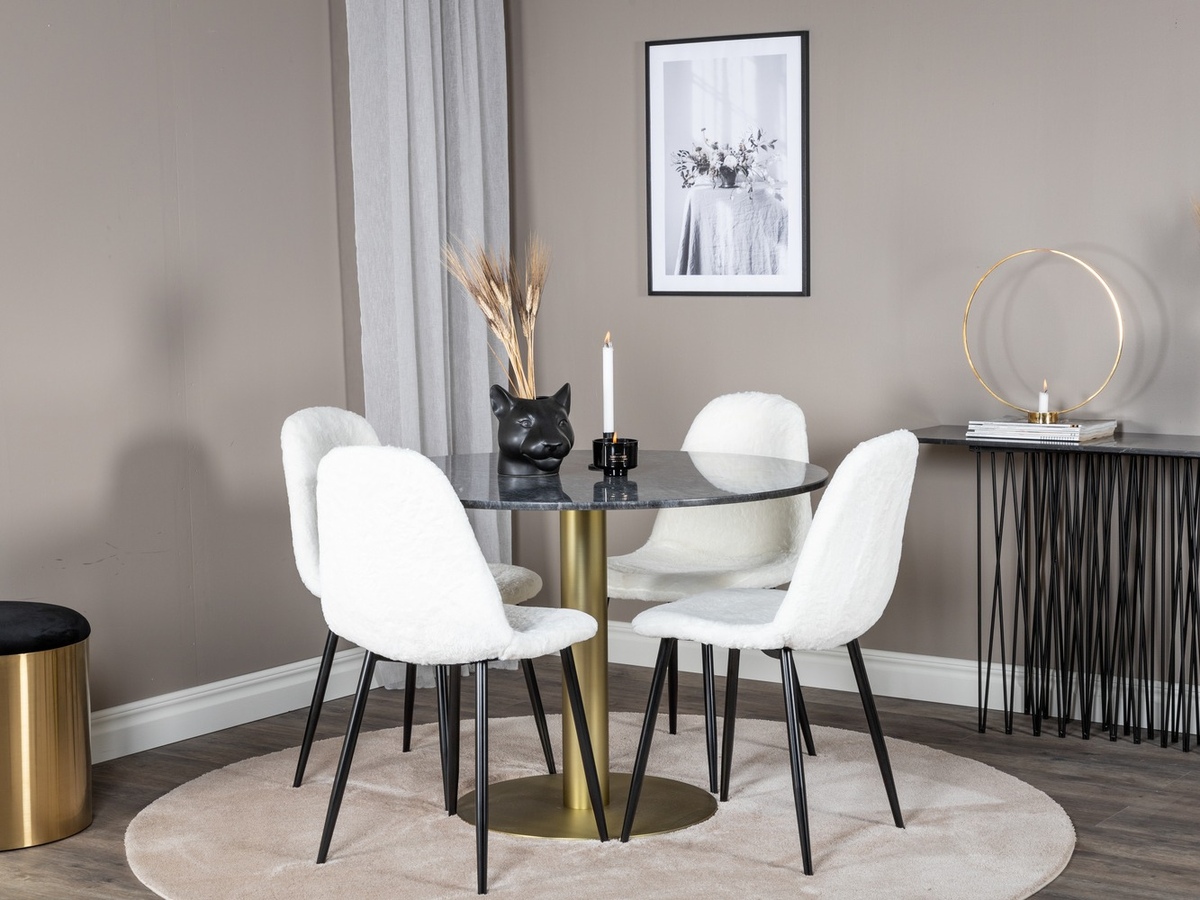 Set de mese Dallas 1215 (Alb + Negru)