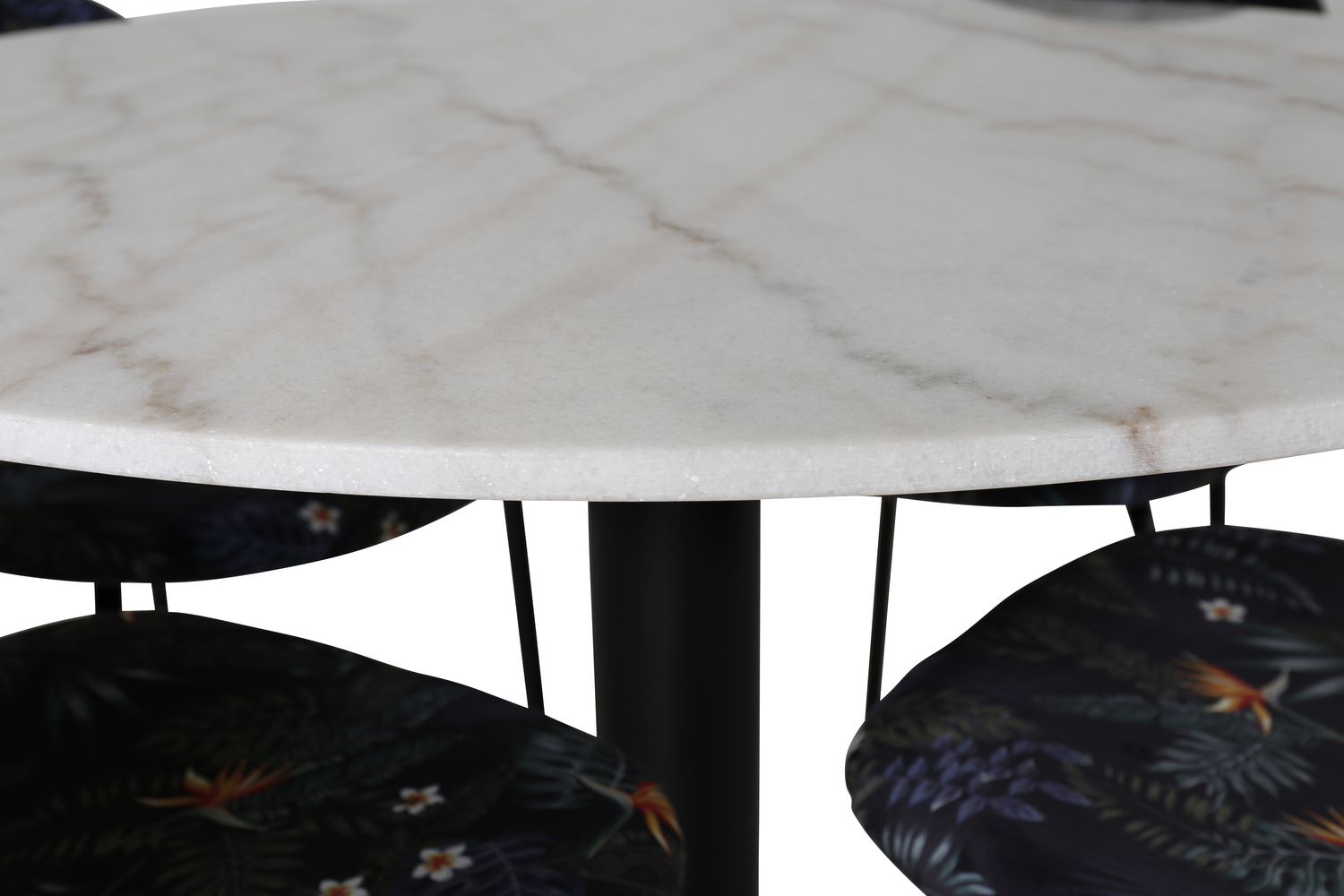 Set de mese Dallas 1298 (Model floral + Negru)