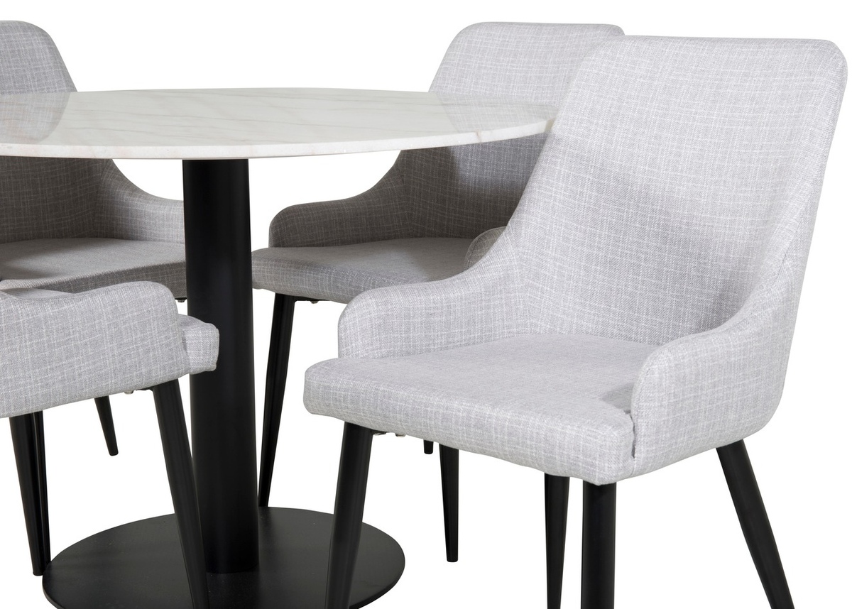 Set de mese Dallas 1300 (Gri deschis + Negru)