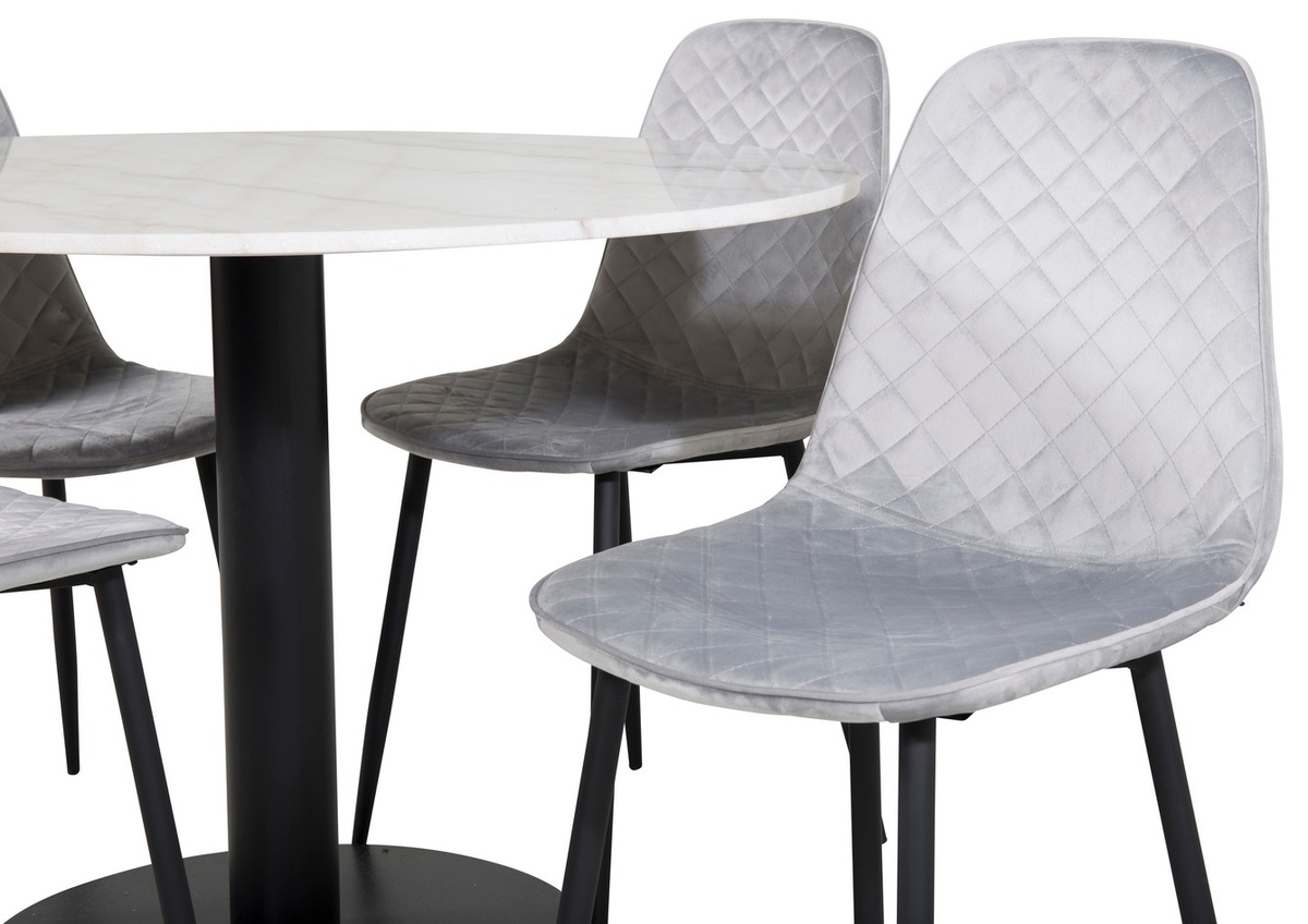 Set de mese Dallas 1302 (Gri + Negru)