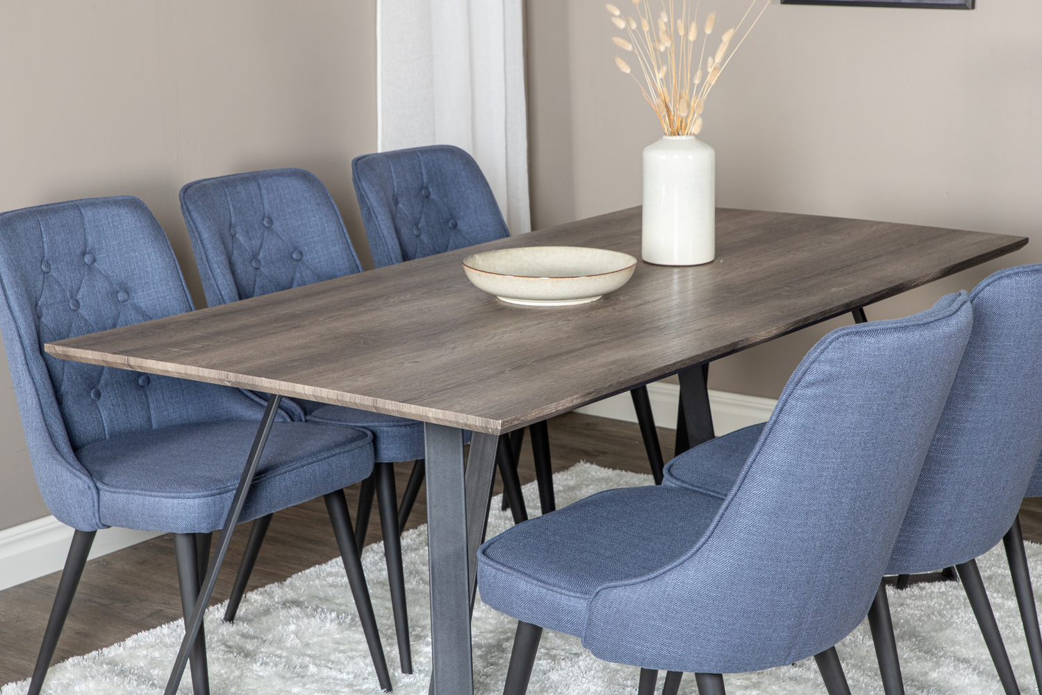 Set de mese Dallas 1347 (Albastru + Negru)