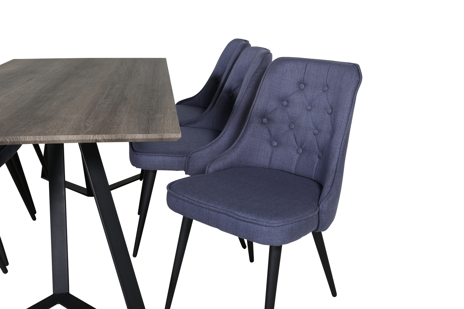 Set de mese Dallas 1347 (Albastru + Negru)