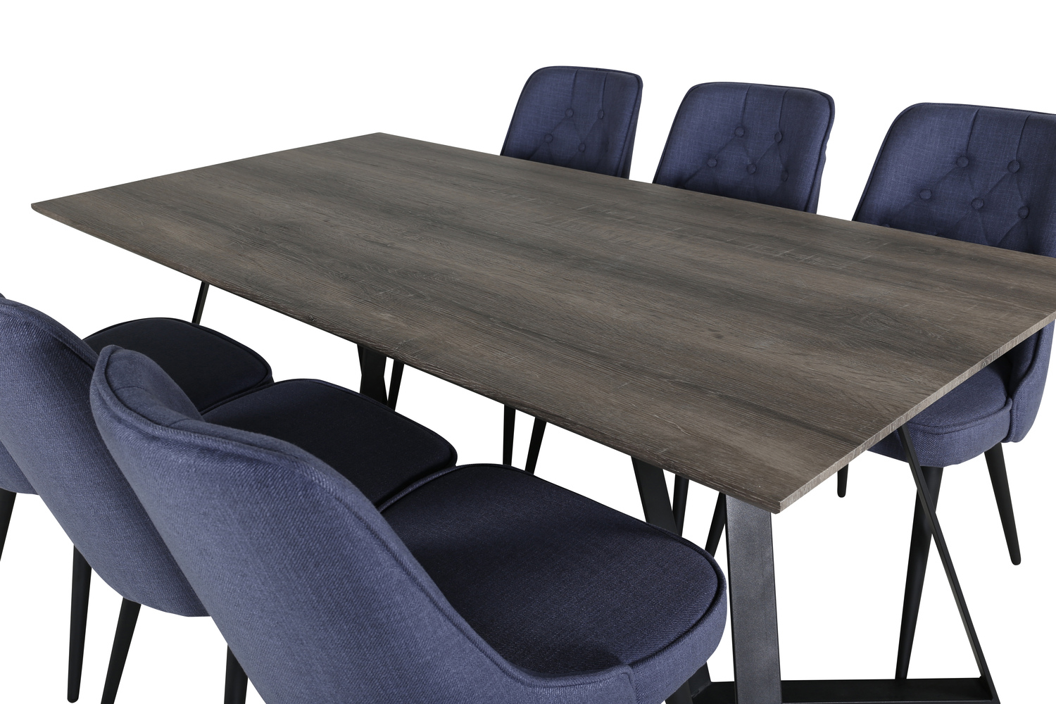 Set de mese Dallas 1347 (Albastru + Negru)
