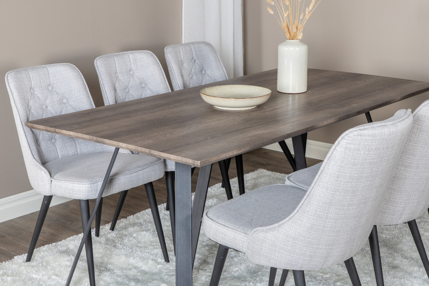 Set de mese Dallas 1347 (Gri + Negru)