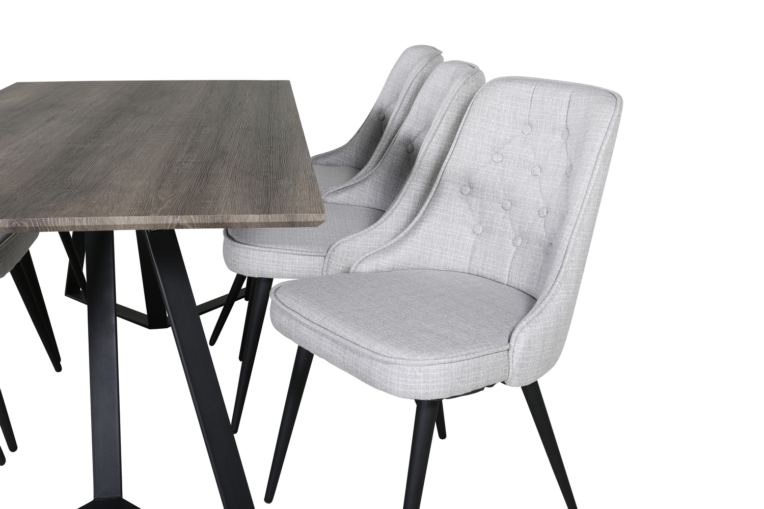 Set de mese Dallas 1347 (Gri + Negru)