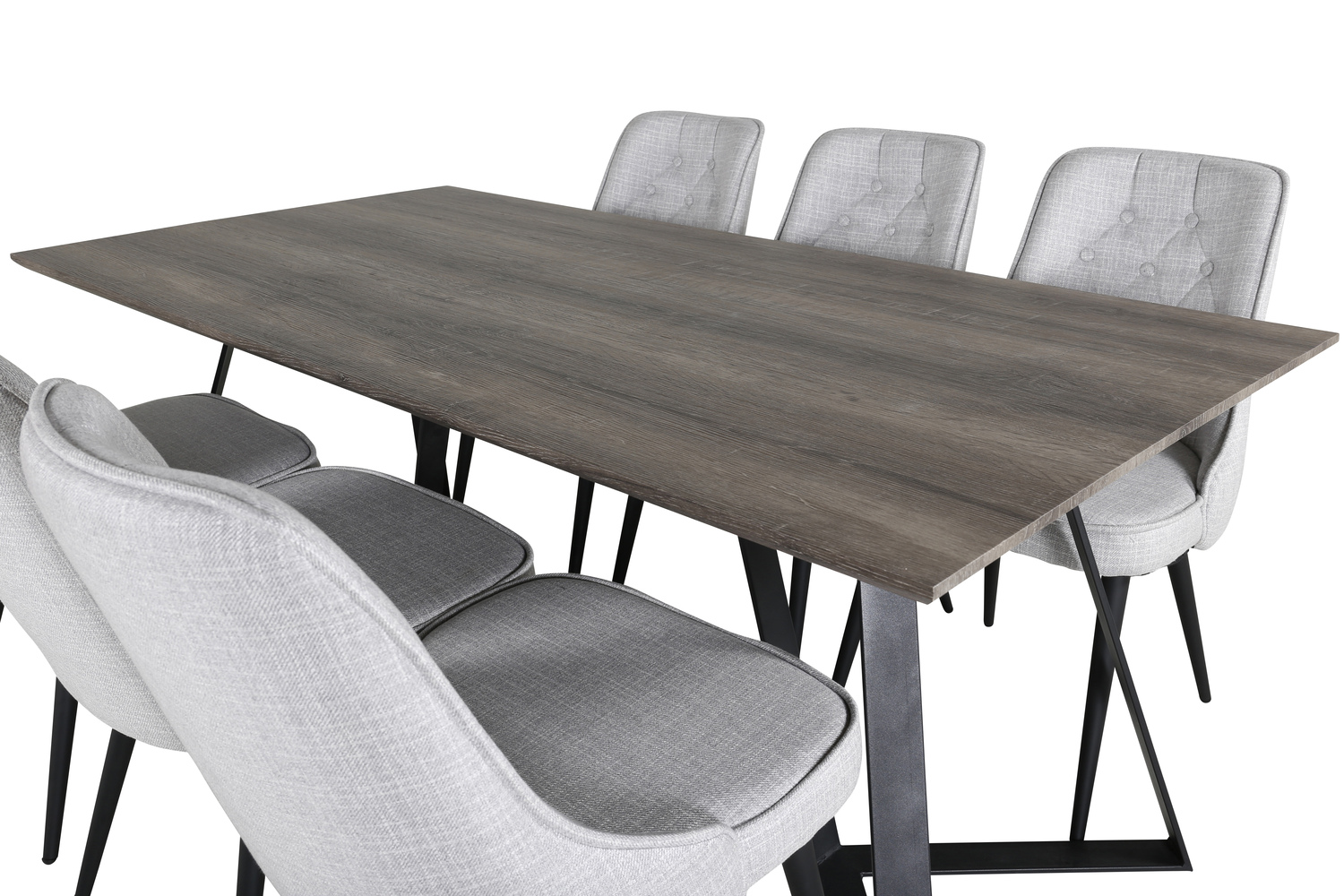 Set de mese Dallas 1347 (Gri + Negru)