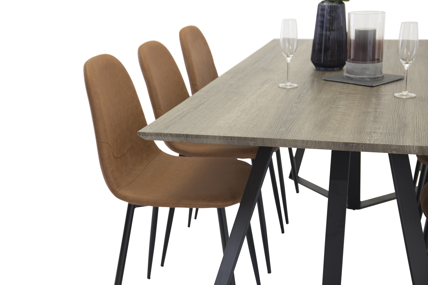 Set de mese Dallas 1353 (Maro + Negru)