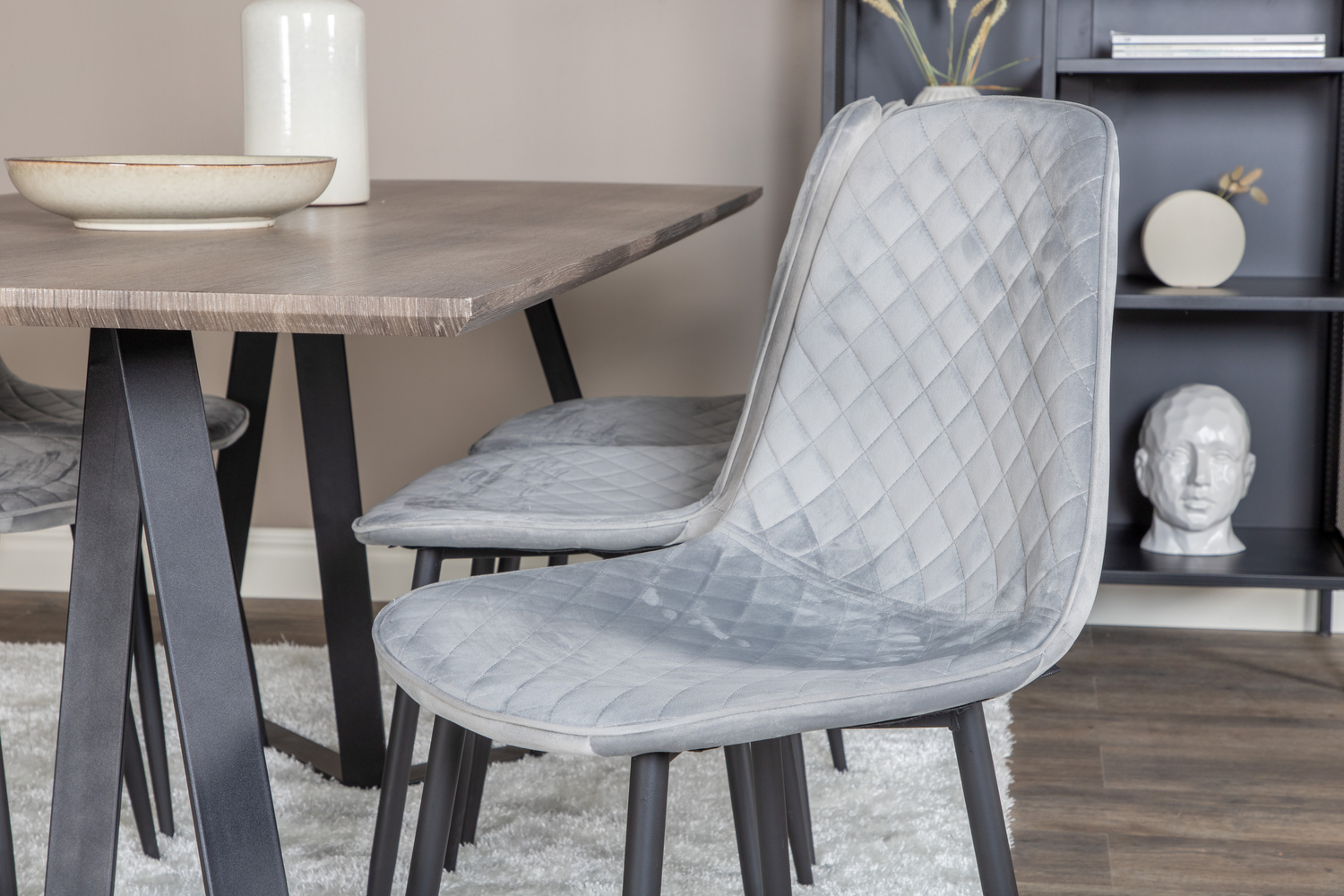 Set de mese Dallas 1357 (Gri + Negru)