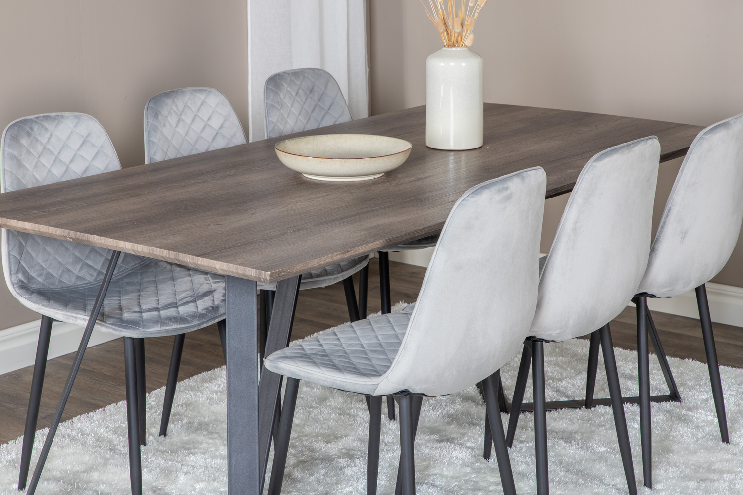 Set de mese Dallas 1357 (Gri + Negru)