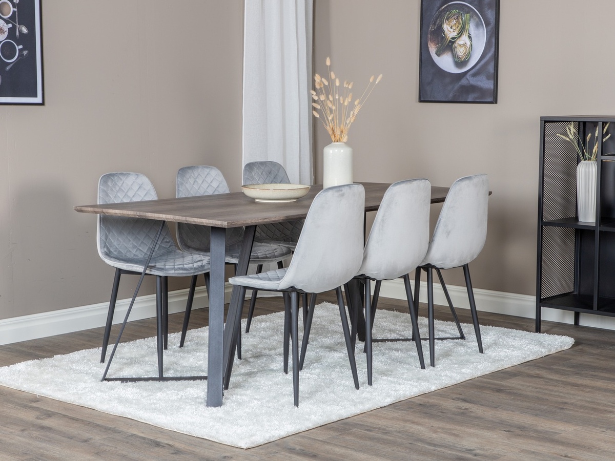 Set de mese Dallas 1357 (Gri + Negru)