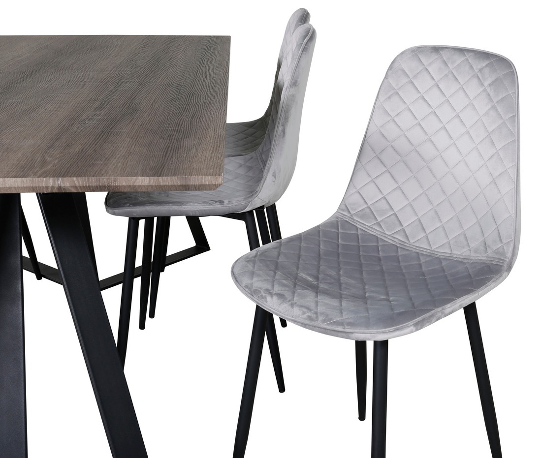 Set de mese Dallas 1357 (Gri + Negru)
