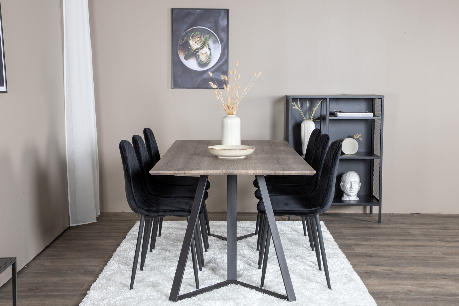 Set de mese Dallas 1357 (Negru)