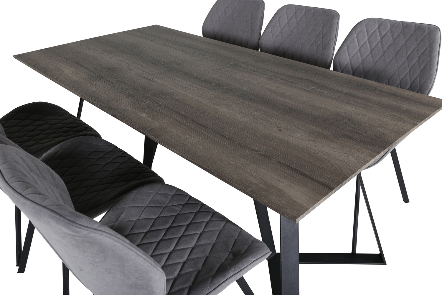 Set de mese Dallas 1359 (Gri + Negru)