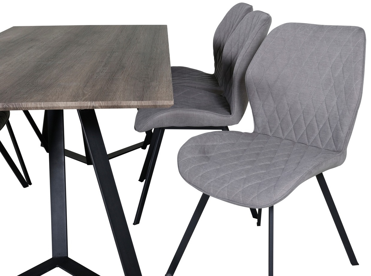 Set de mese Dallas 1359 (Gri + Negru)