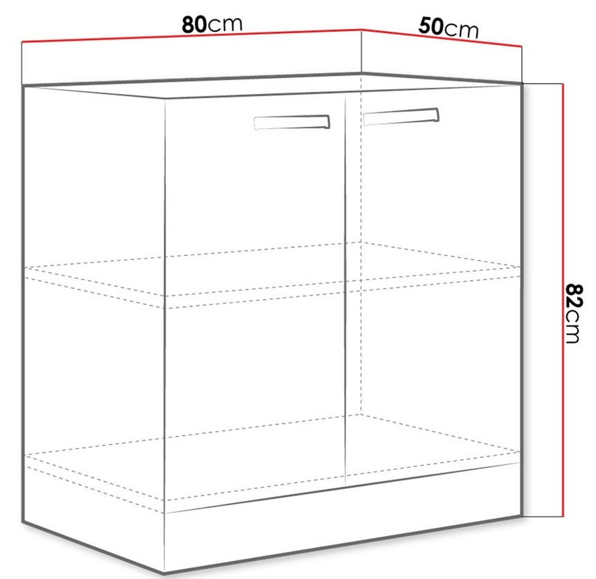 Dulap modular cu uși Multi Grey 112