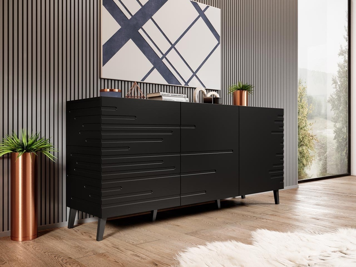 Bufet Charlotte 140 (Negru)