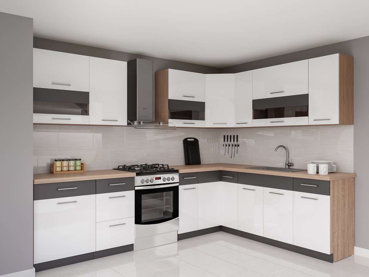 Set de bucătărie modular Mode White 131