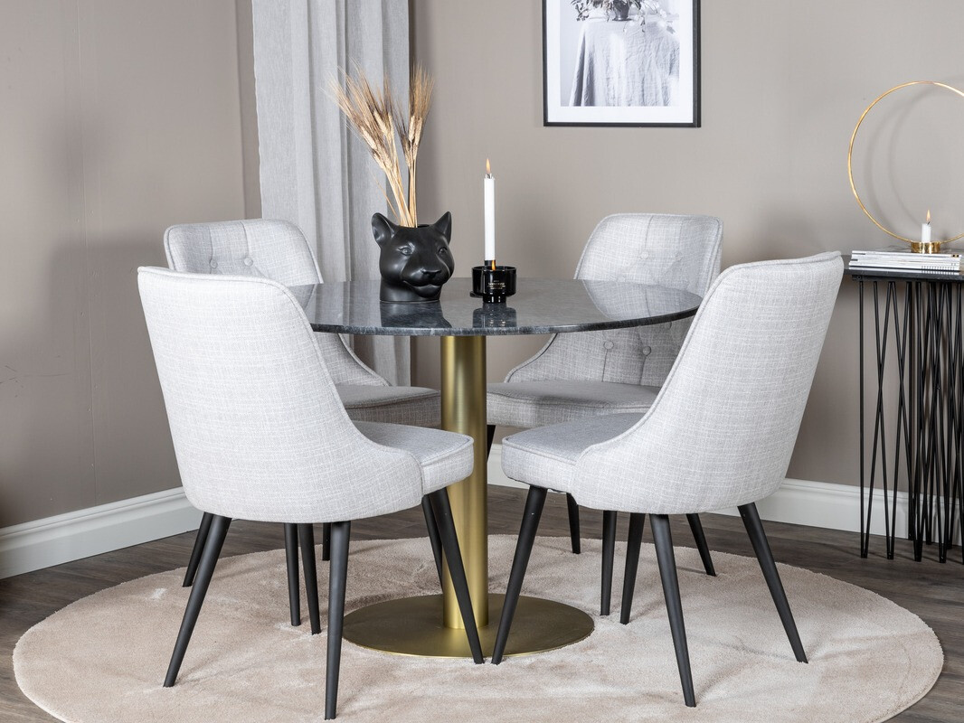 Set de mese Dallas 370 (Gri + Negru)