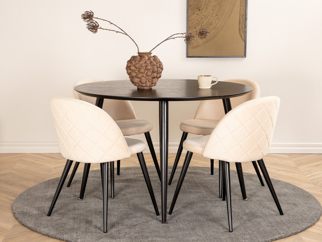 Set de mese Dallas 2545 (Crem + Negru)