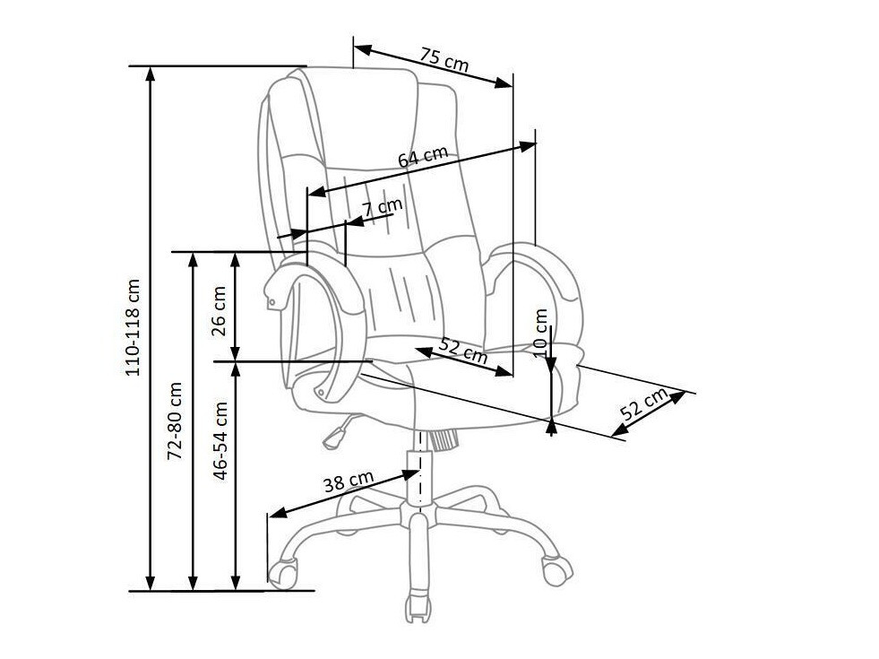 Scaun de birou Houston 243 (Gri)