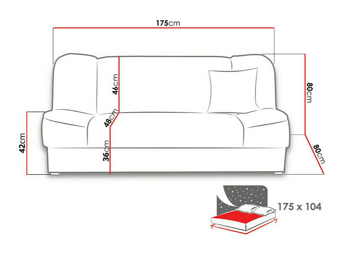 Canapea extensibilă Myreva (Enjoy 16)