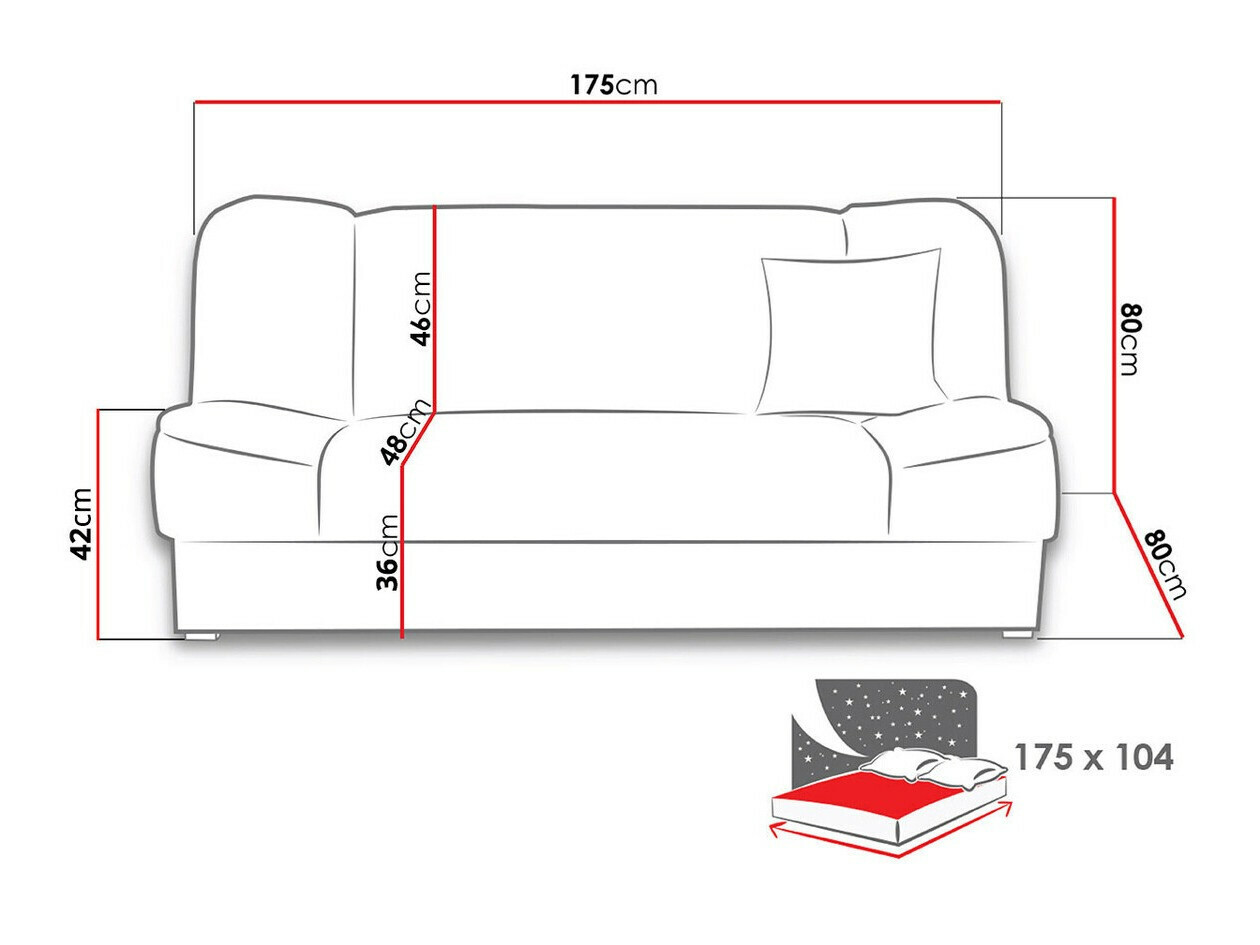 Canapea extensibilă Myreva (Orinoco 22)
