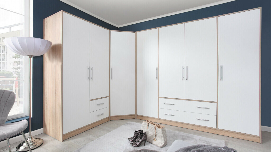 Dulap Cavmero 102 (Stejar Sonoma + Alb)