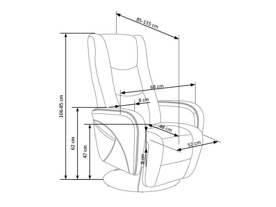 Fotoliu recliner Houston 1085 (Bej)