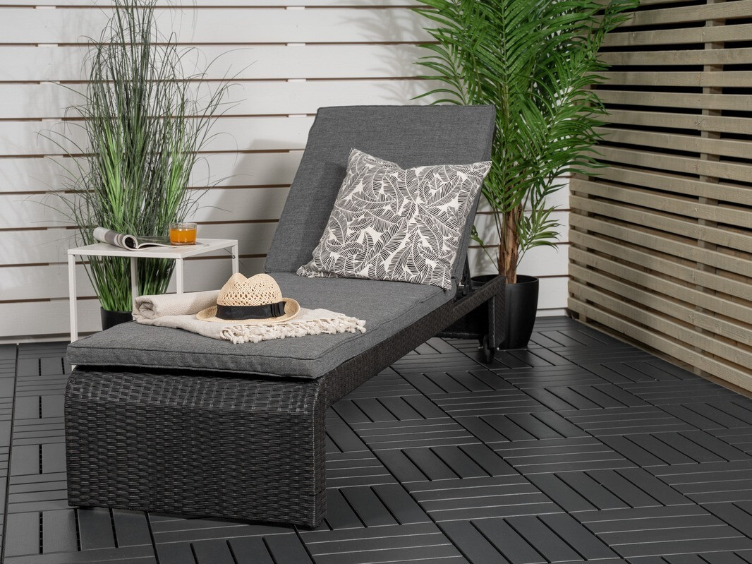 Şezlong Dallas 771 (Negru + Gri)