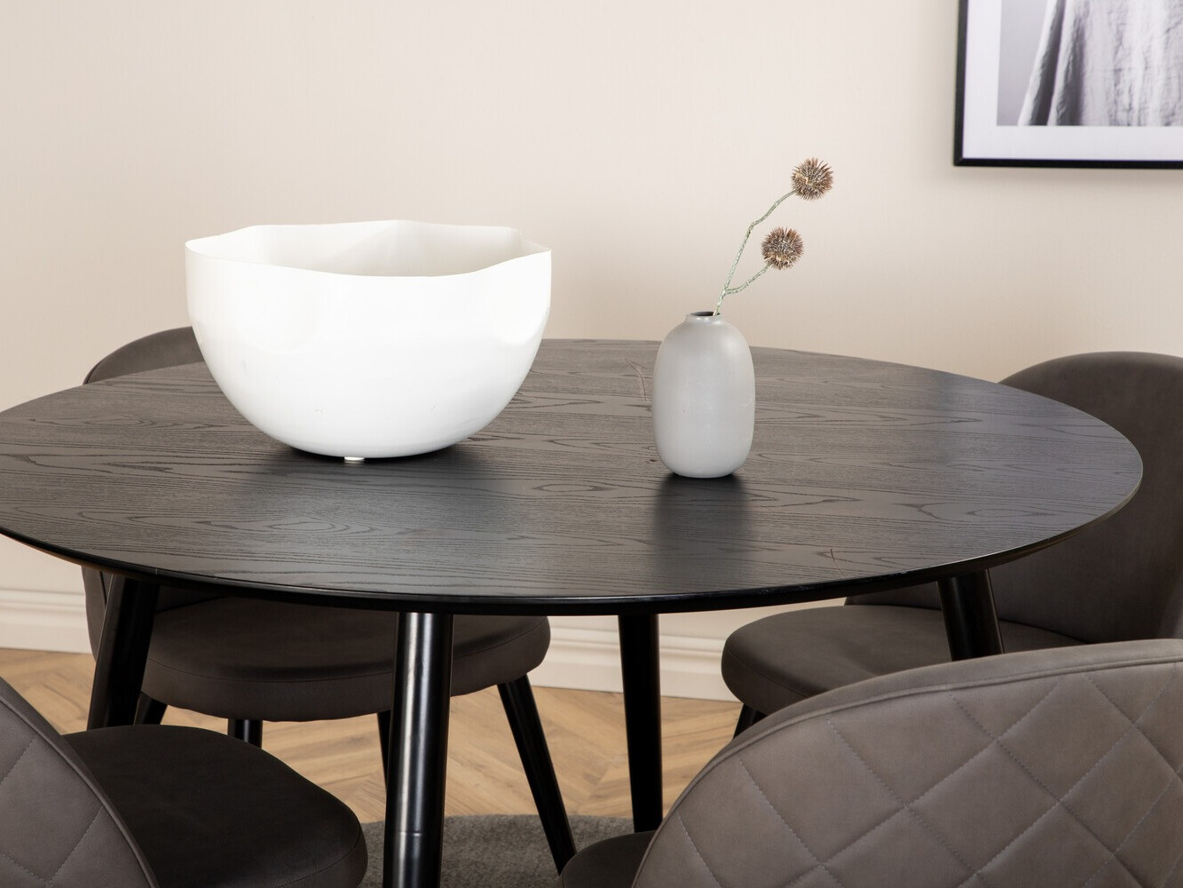 Set de mese Dallas 2545 (Gri + Negru)