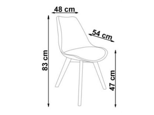 Scaun Houston 412 (Crem + Maro deschis)