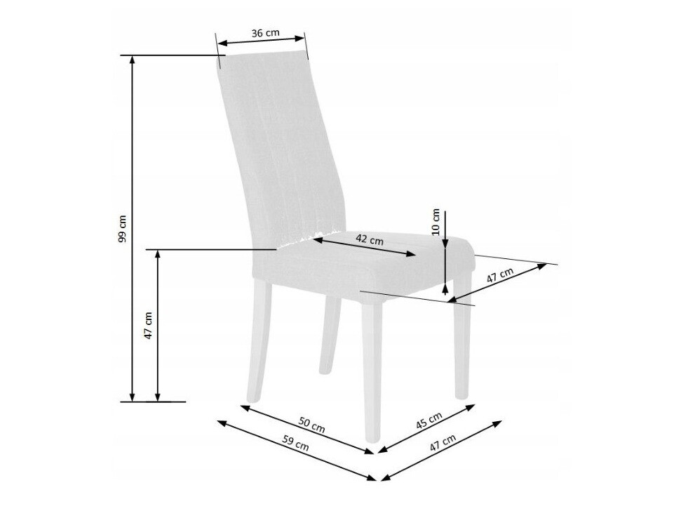 Scaun Houston 1216 (Albastru + Maro deschis)