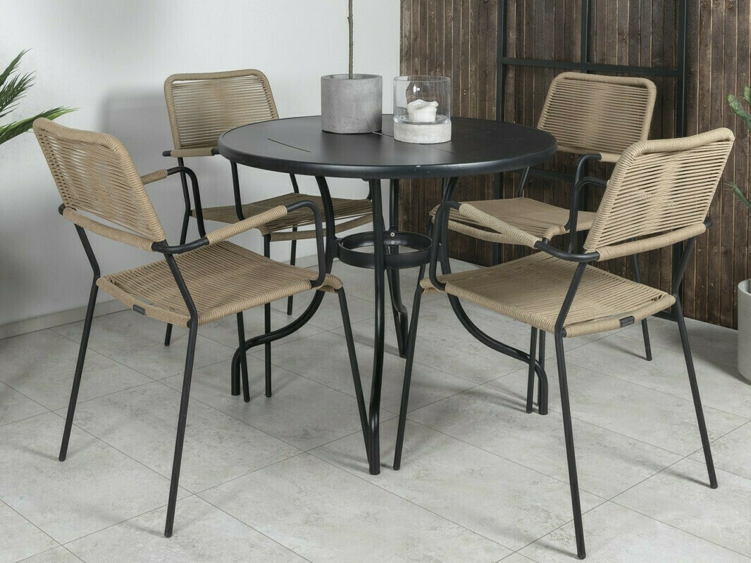 Scaun de exterior Dallas 2819 (Maro + Negru)