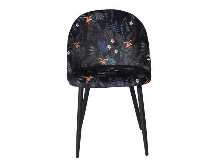 Scaun Dallas 153 (Model floral + Negru)