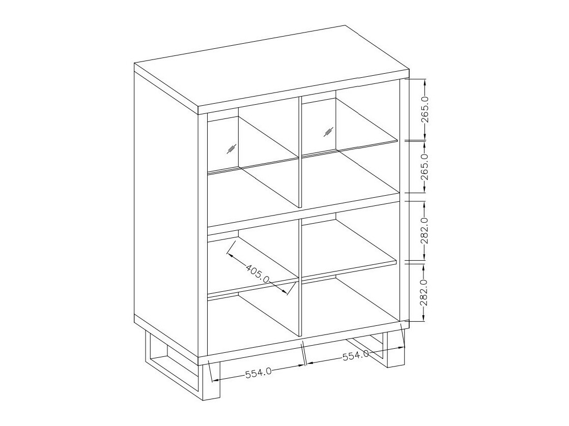 Raft Avicavu 103 (Stejar Wotan + Negru)