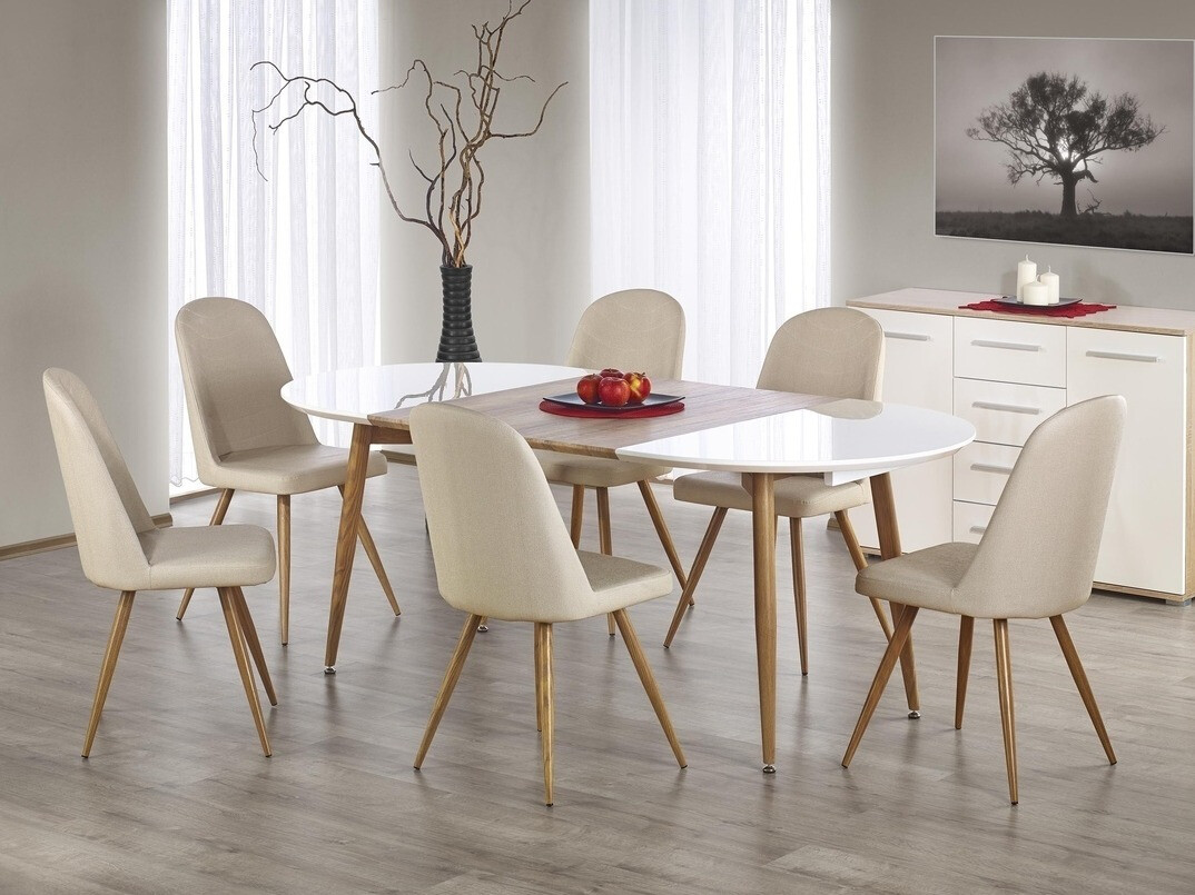 Scaun Houston 562 (Crem + Stejar Honey)
