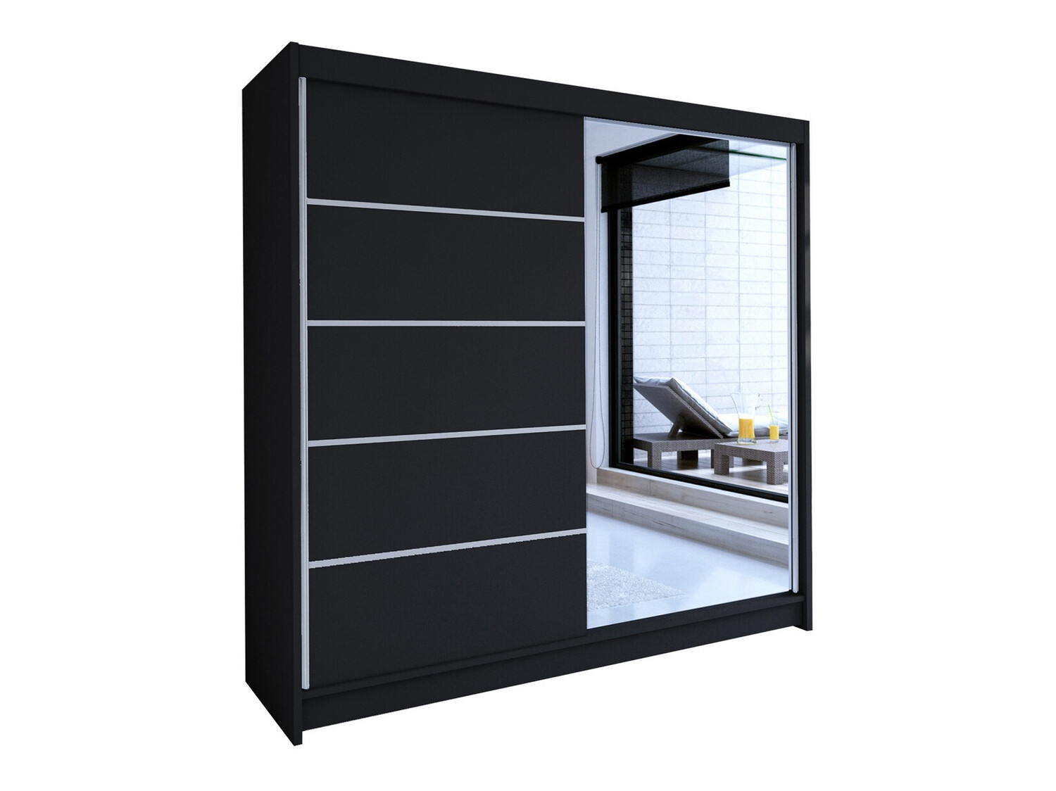 Dulap Closico Cavaris III (Negru)