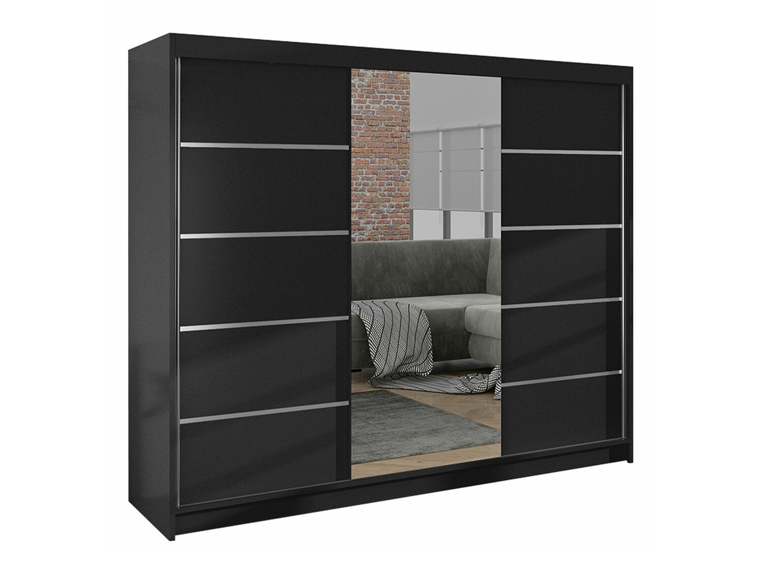 Dulap Closico Durion IV (Negru)