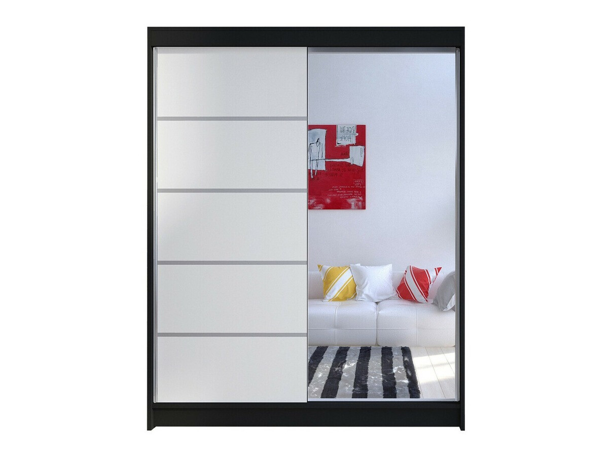 Dulap Closico Vastor III (Negru + Alb)