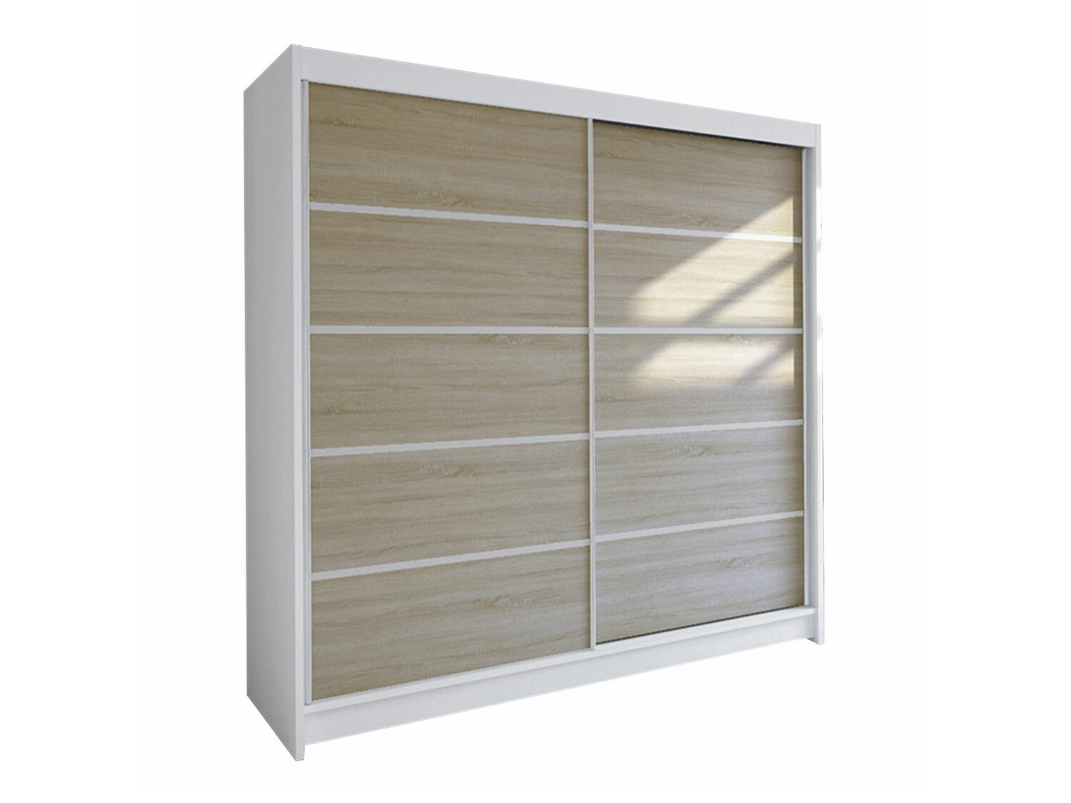 Dulap Closico Cavaris IV (Alb + Stejar Sonoma)