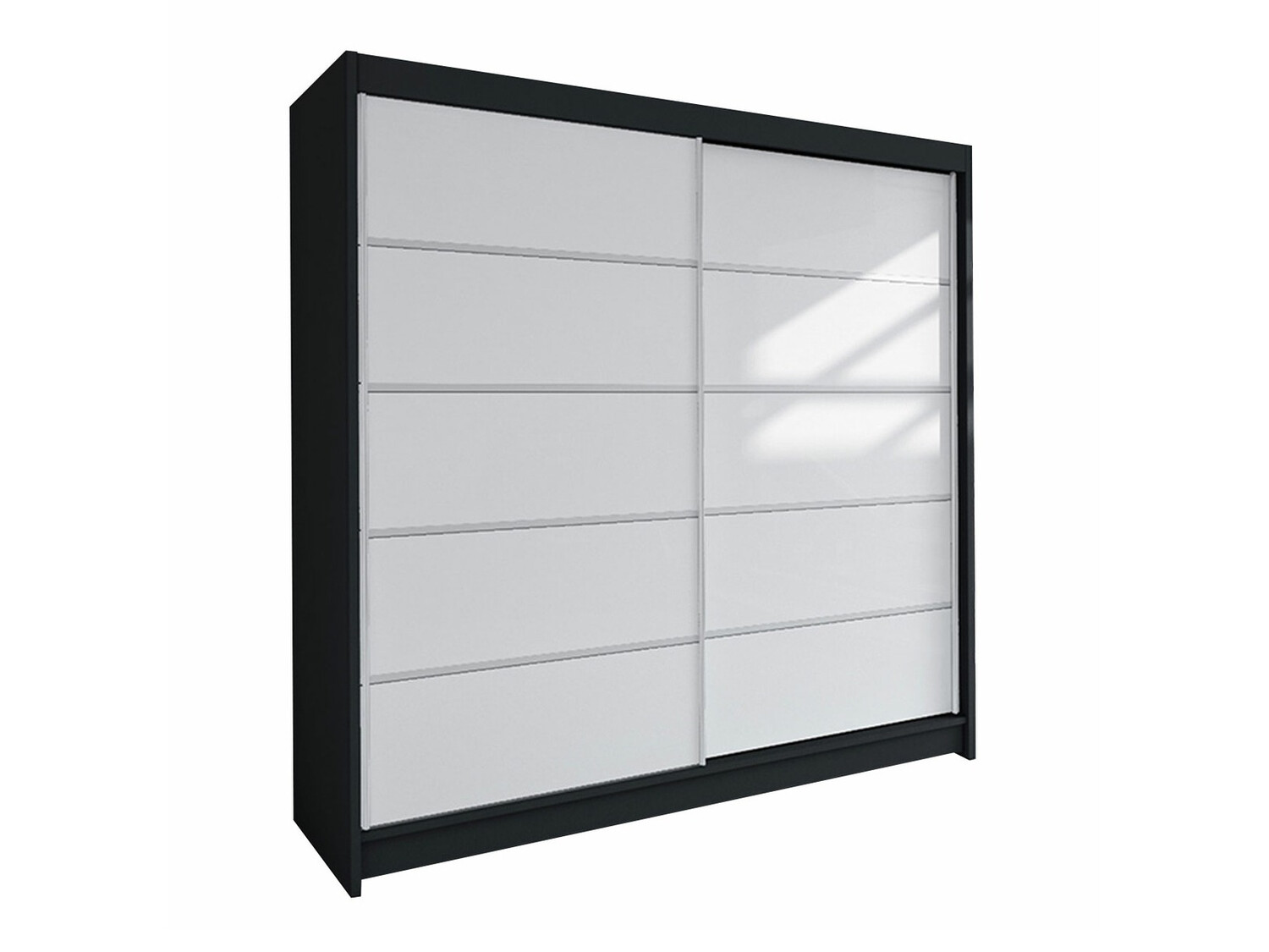 Dulap Closico Cavaris IV (Negru + Alb)