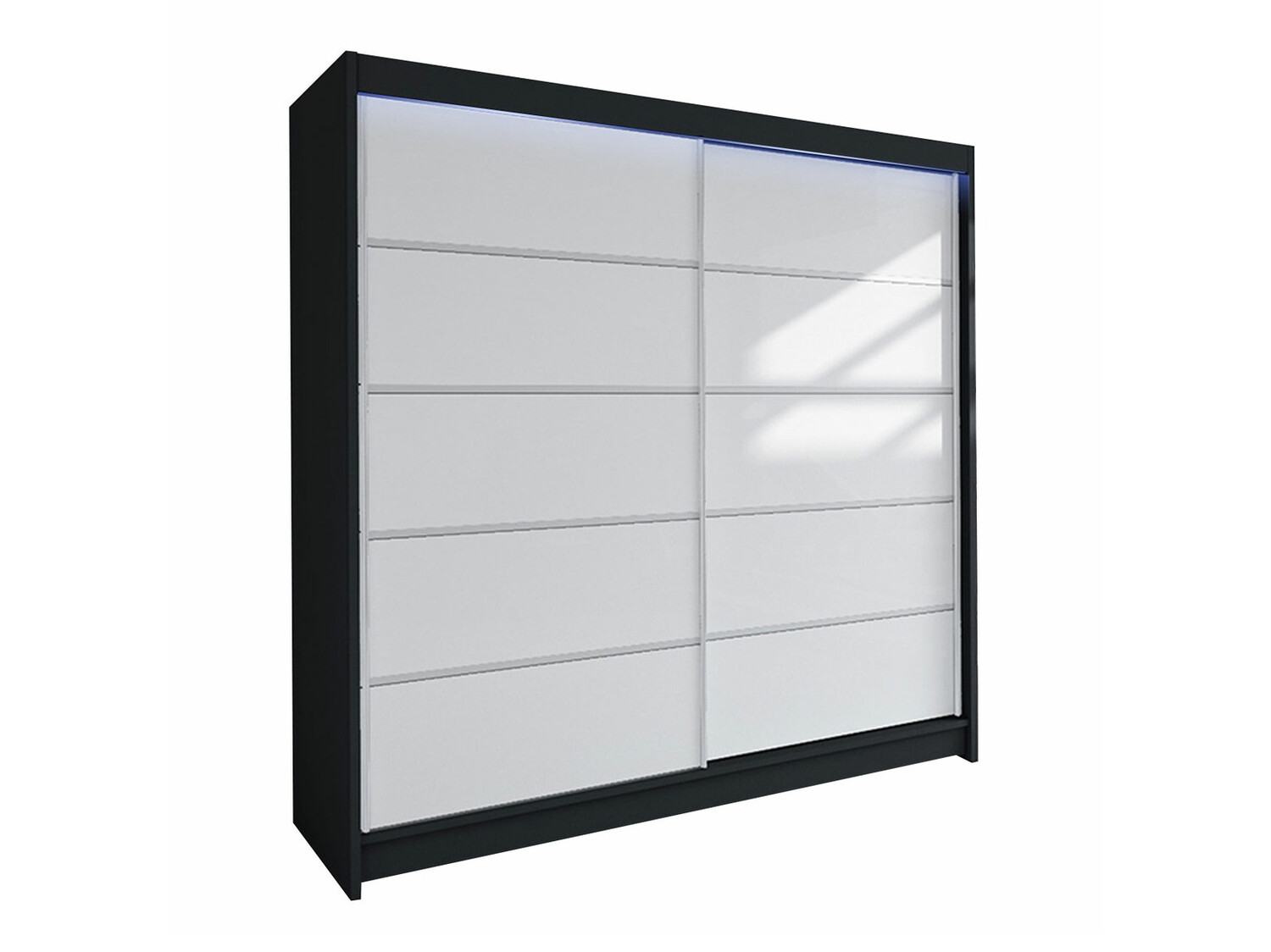 Dulap Closico Cavaris IV (Negru + Alb)